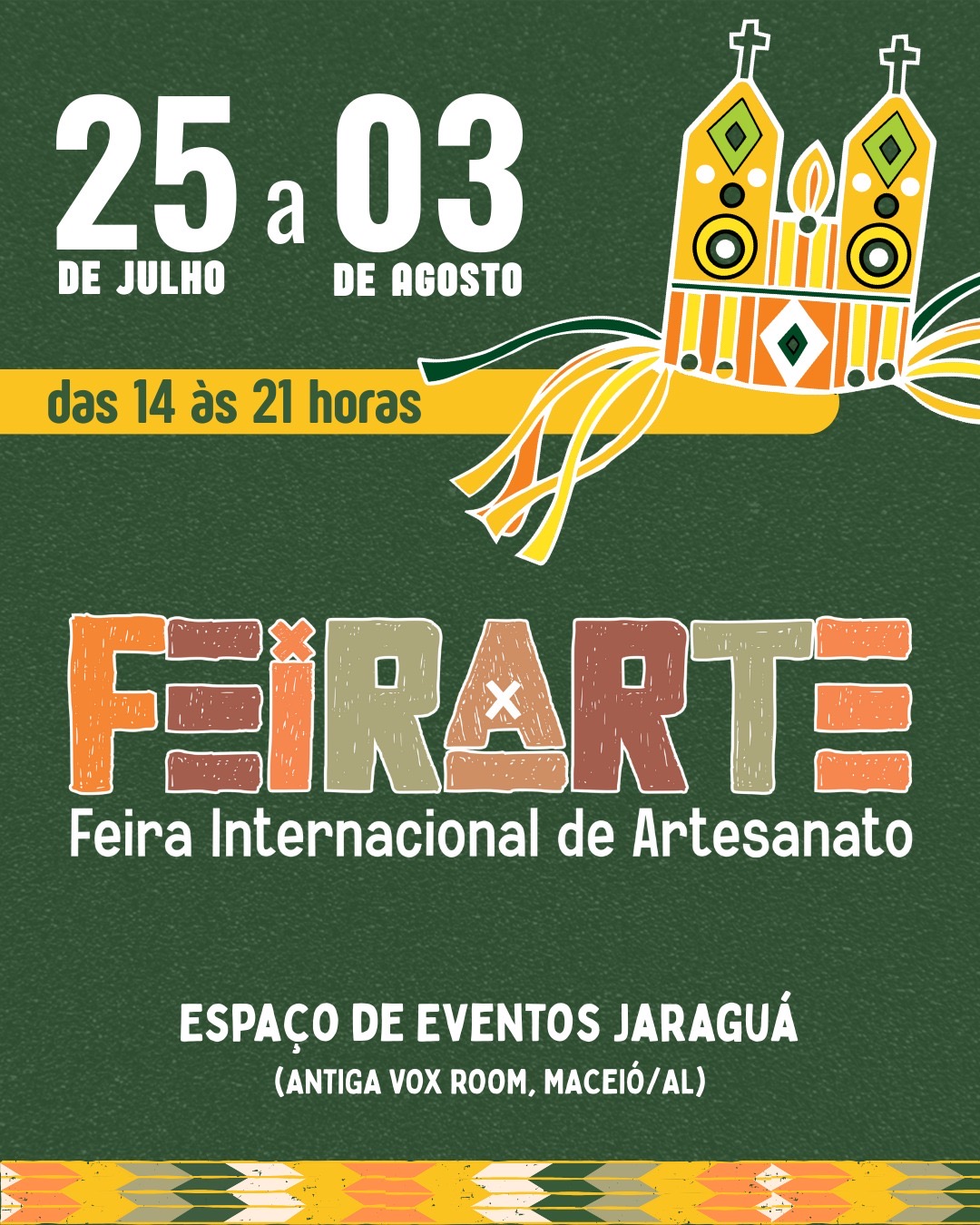 Artesanato alagoano: Feirarte lança lote promocional para visitantes e últimas vagas para expositores