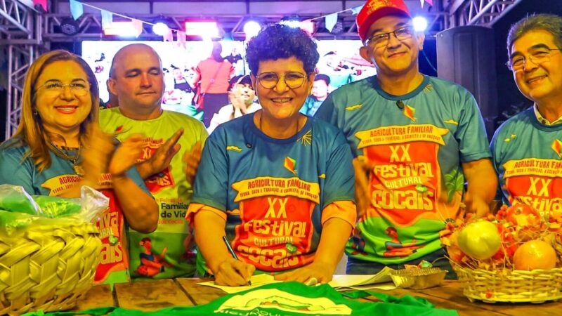 Quitanda da Agricultura Familiar realiza venda de produtos no Festival Cultural dos Cocais em São João do Arraial
