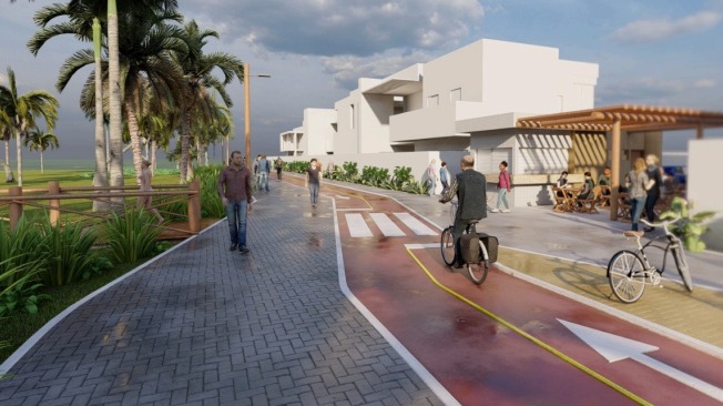 Avaliado em R$ 1,2 milhão, projeto da Orla de Camboinha conta com ciclovia, playground e academia ao ar livre