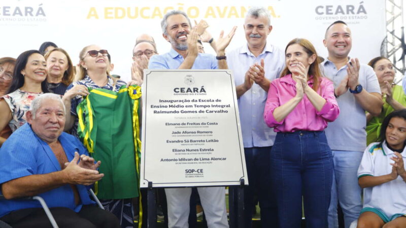Governador Elmano de Freitas inaugura nova escola em tempo integral no Autran Nunes, em Fortaleza