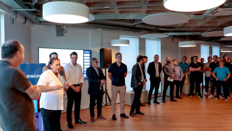 Governadora Fátima visita centro de operações da dinamarquesa Vestas em Parnamirim