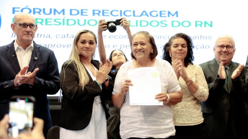 Governadora sanciona lei que determina a Política Estadual de Incentivo à Reciclagem