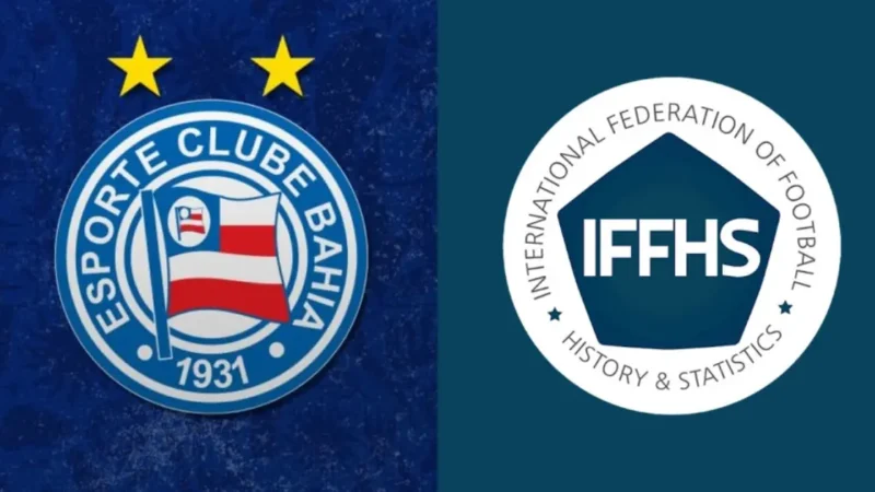 Bahia aparece entre os 70 melhores clubes do mundo no ranking da IFFHS e supera gigantes europeus