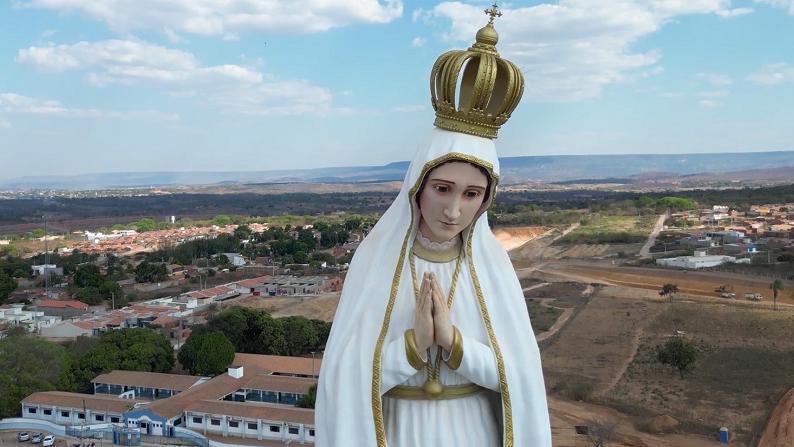 Crato: imagem de Nossa Senhora de Fátima com 54 metros será abençoada nesta quinta (13)
