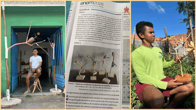 Artesanato alagoano da Ilha do Ferro é destaque nacional em questão do Enem