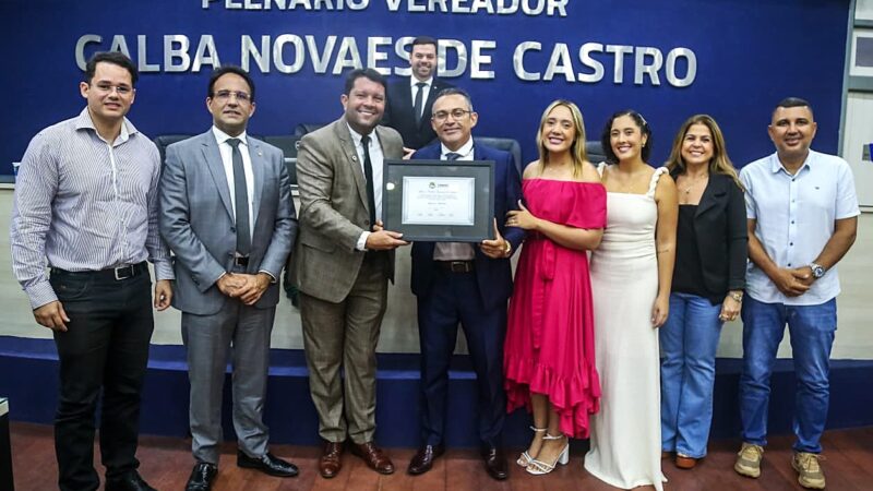 Câmara concede Título de Cidadão Honorário ao vereador Luciano Marinho