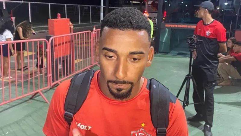 Mateus Silva celebra estreia com gol pelo Vitória: “Nada melhor que estrear assim”
