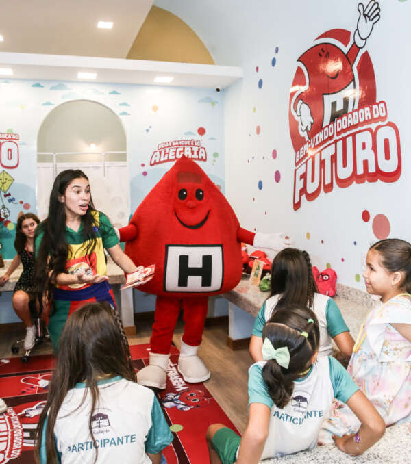 Hemoce inaugura espaço lúdico sobre doação de sangue na Cidade Mais Infância