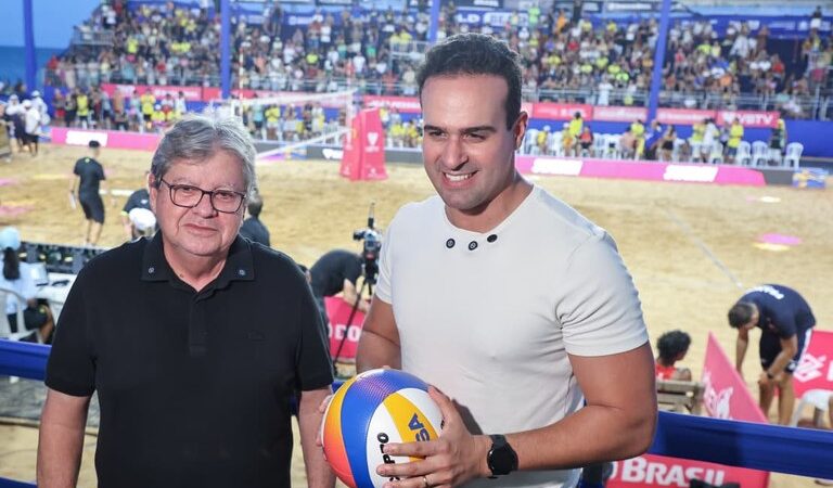 Paraíba World Beach Games: João Azevêdo e Lucas Ribeiro prestigiam final do Circuito Mundial de Vôlei de Praia