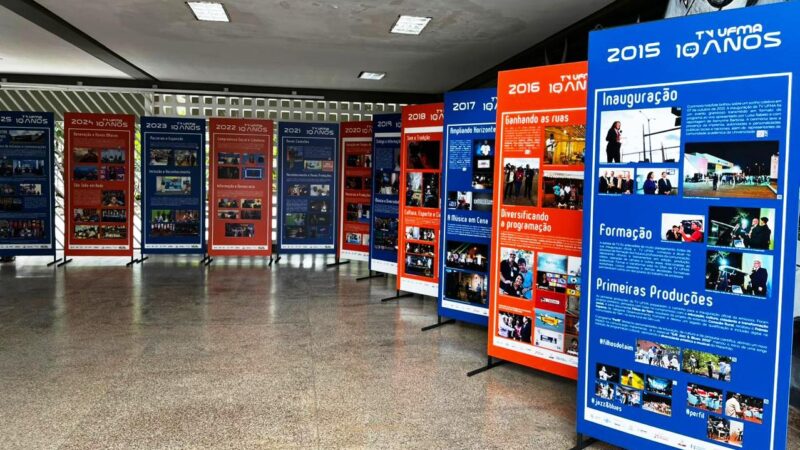 Exposição celebra 10 anos da TV UFMA com mostra interativa em São Luís