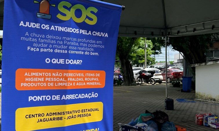 Sead lança campanha de solidariedade para apoiar famílias atingidas pelas chuvas na Paraíba
