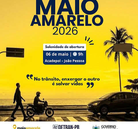 Detran-PB abre campanha Maio Amarelo nesta quarta-feira (6)