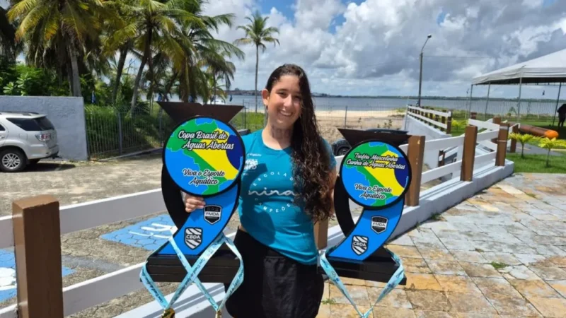 Nadadora maranhense conquista sete medalhas em três competições nacionais