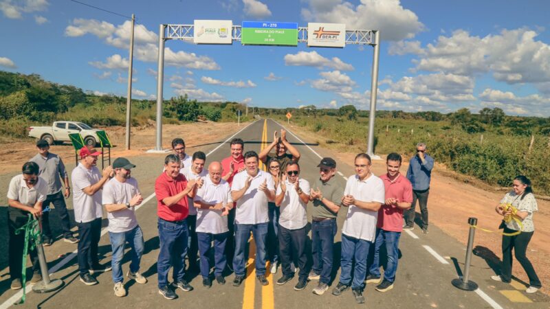 Rafael Fonteles celebra sucesso do Saúde Digital em Pavussu e entrega novas vias asfaltadas em Flores do Piauí