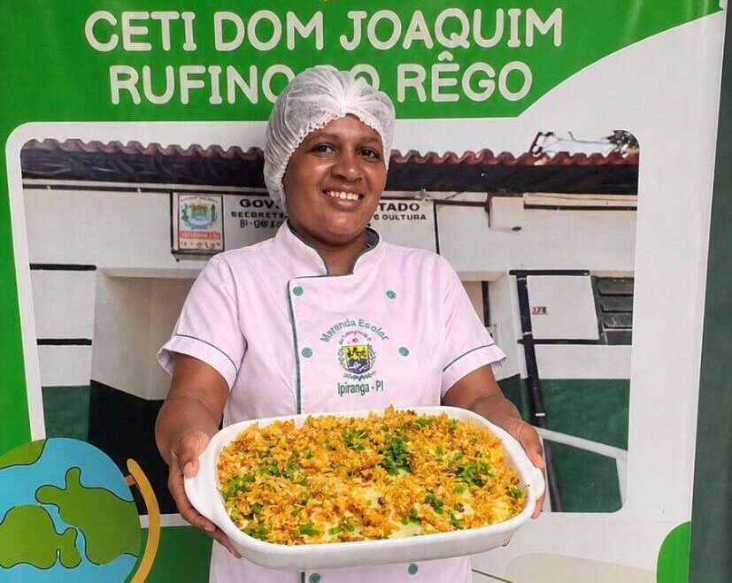 Merendeira de escola estadual em Ipiranga do Piauí conquista prêmio nacional com escondidinho de carneiro