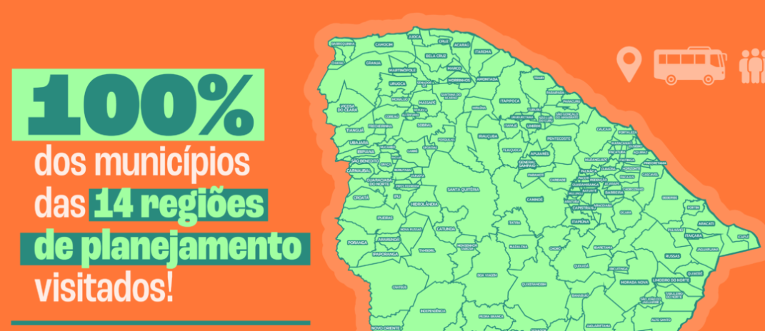 Caravana Ceará Um Só alcança a marca de 100% dos municípios visitados presencialmente