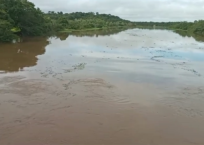 Após chuvas, nível do rio Marataoan sobe e se aproxima da cota de inundação em Barras