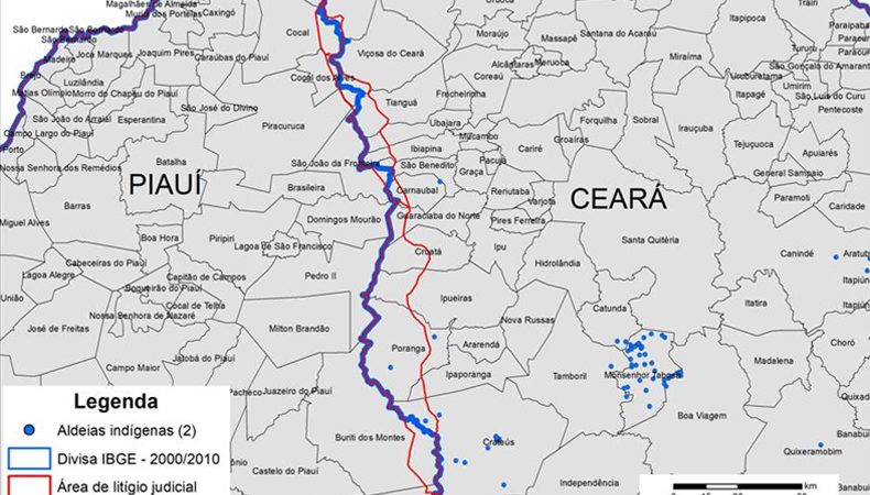 Área de litígio entre Piauí e Ceará possui duas aldeias indígenas reconhecidas pela Funai