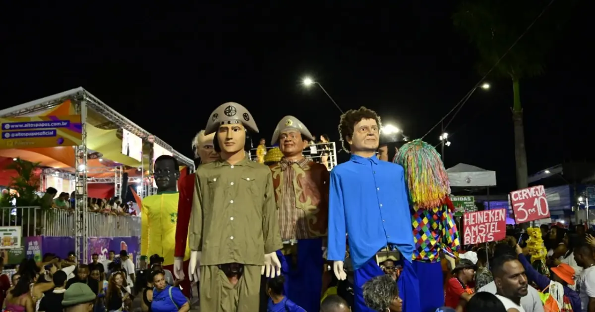 Bonecos de Feira? Famosas representações gigantes de Olinda levam mistura cultural para Micareta