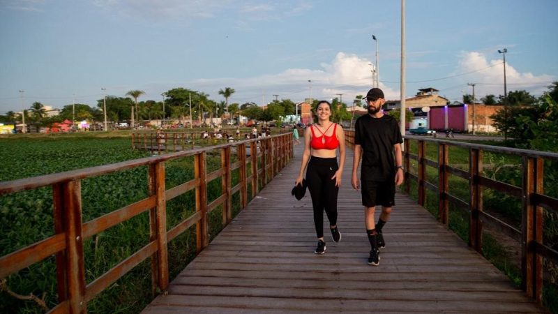 Parque Urbano Lagoa do Mondubim vira lugar de lazer, cultura e natureza na periferia de Fortaleza