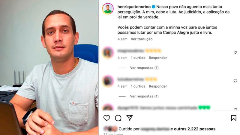 Justiça eleitoral rejeita nova tentativa de Pauline Pereira de calar Henrique Tenório