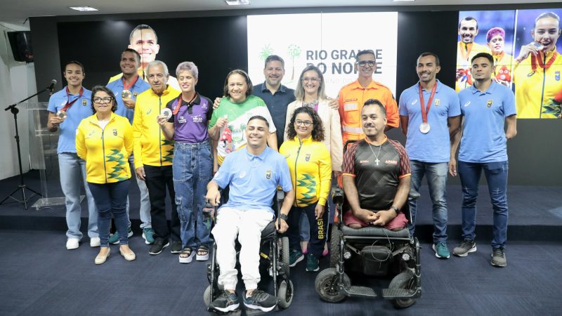 Governo do Estado homenageia potiguares medalhistas dos Jogos Paralímpicos de Paris