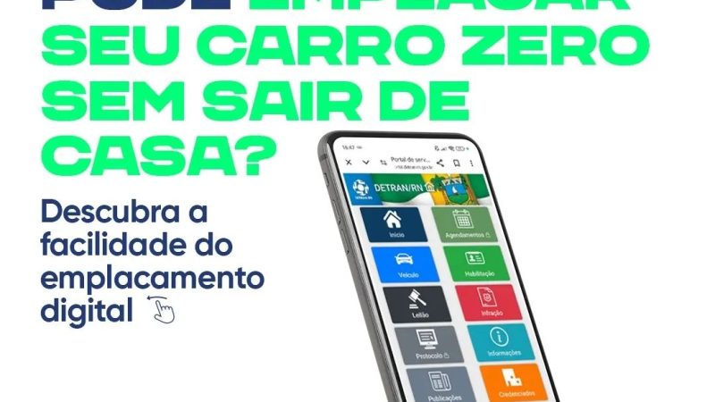 Você já conhecia o emplacamento digital do Detran/RN? 🚗💻