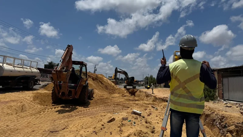 Obras avançam na Zona Norte com duplicação de mais um trecho da Moema Tinoco