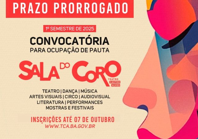 Encerra na próxima segunda-feira (7) prazo para inscrições para ocupação da Sala do Coro