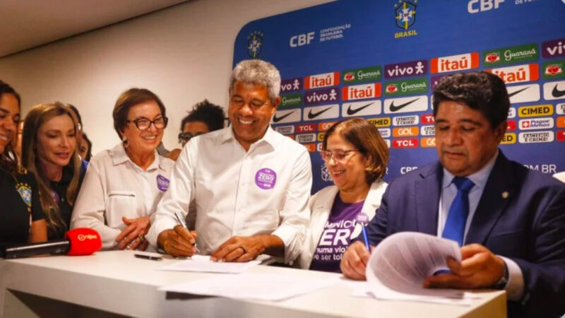 Compromisso pelo Feminicídio Zero e protocolo Não é Não são lançados durante eliminatórias da Copa do Mundo 2026, em Salvador