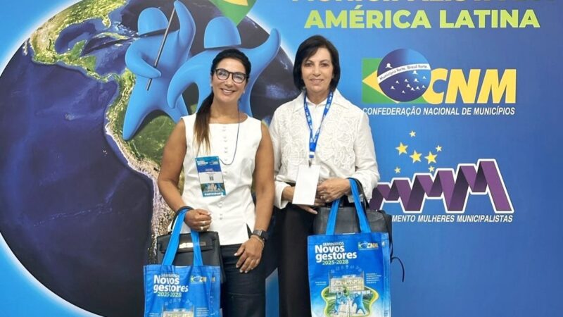 Prefeita eleita de Monteirópolis, Leonor Monteiro, participa de evento em Brasília