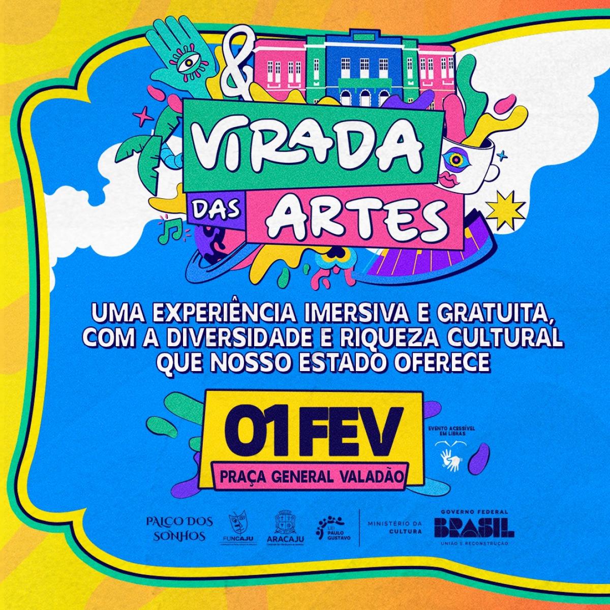 Virada das Artes abre o mês de fevereiro com 12 horas de festa gratuita 