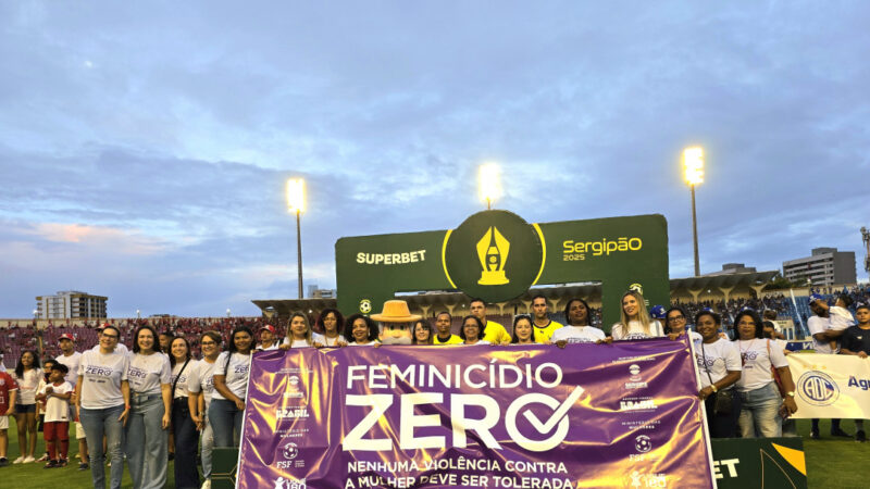 Governo de Sergipe leva ao Campeonato Sergipano campanha de enfrentamento à violência contra a mulher