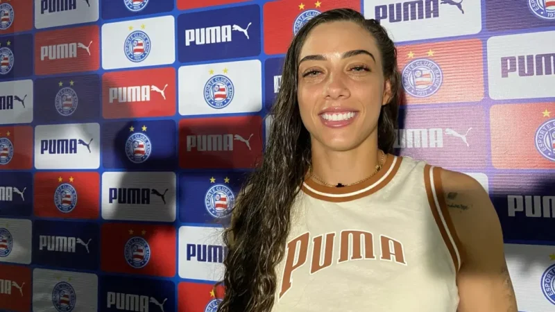 Yanne destaca convite do Bahia para lançamento dos novos uniformes: “Só mostra a importância do futebol feminino para o clube”