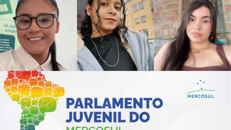 Três alunas da Rede Pública Estadual vão representar Alagoas no Parlamento Juvenil do Mercosul