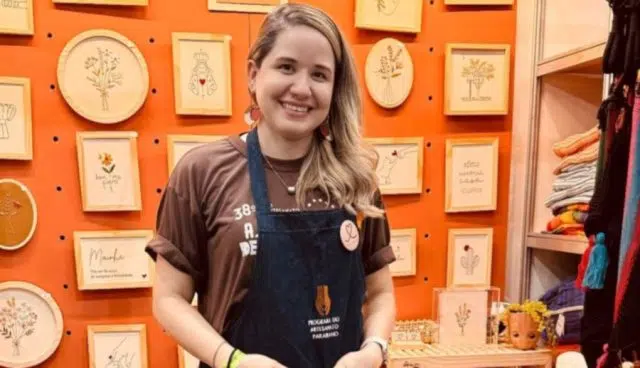 Artesã de João Pessoa participa de evento mundial de bordado na Europa