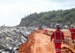 Governador em exercício vistoria obra do novo prolongamento da Avenida Litorânea, em São Luís