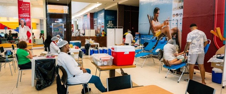 SES inicia campanha de doação de sangue em shoppings da Região Metropolitana