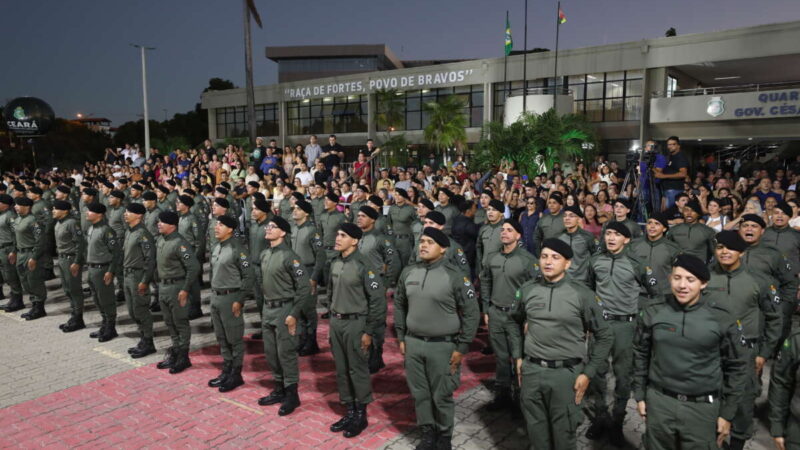Nova turma com 175 policiais militares reforça patrulhamento em Fortaleza e sua Região Metropolitana, prioritariamente