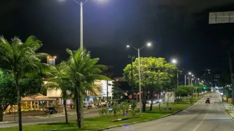 Natal converte 89% da iluminação pública para LED