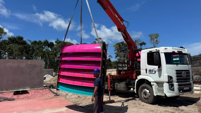 Acquaí Park inicia montagem dos primeiros brinquedos e deve abrir em João Pessoa no verão