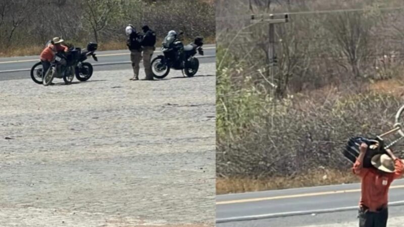 Agricultor tem moto apreendida quando voltava da roça e recebe novo veículo