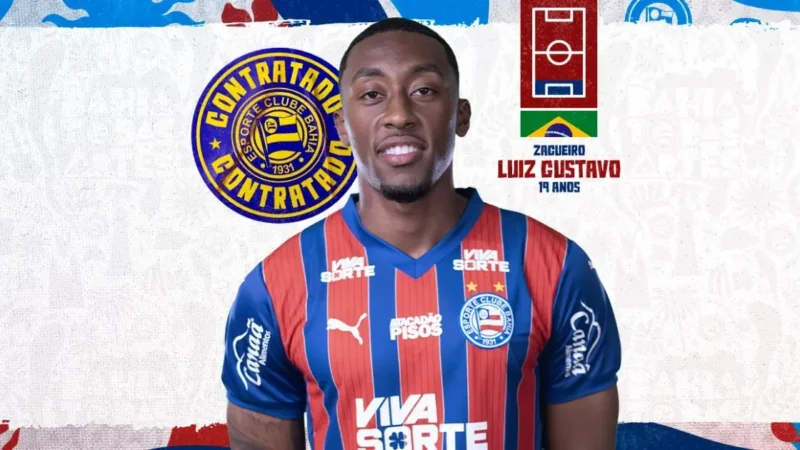 Mais um: Bahia anuncia contratação do zagueiro Luiz Gustavo