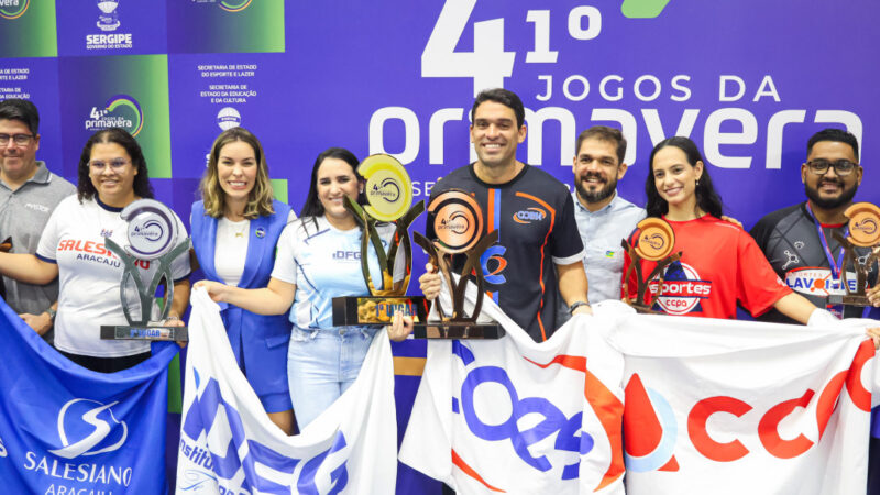 Jogos da Primavera são encerrados com participação de alunos das redes pública e privada em 28 modalidades