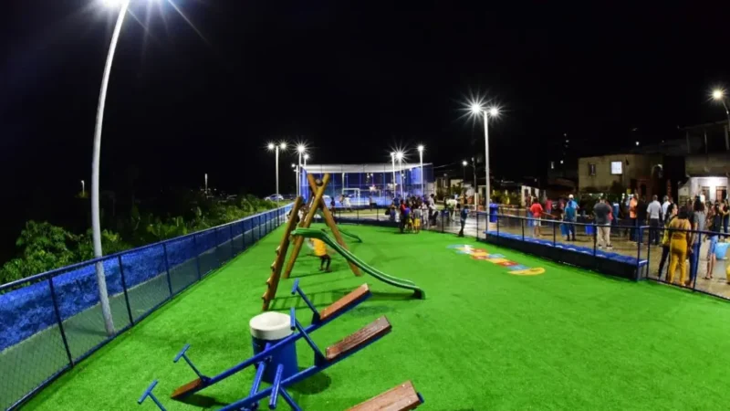 Prefeitura inaugura praça em Nova Constituinte com espaços de lazer, academia e parque infantil