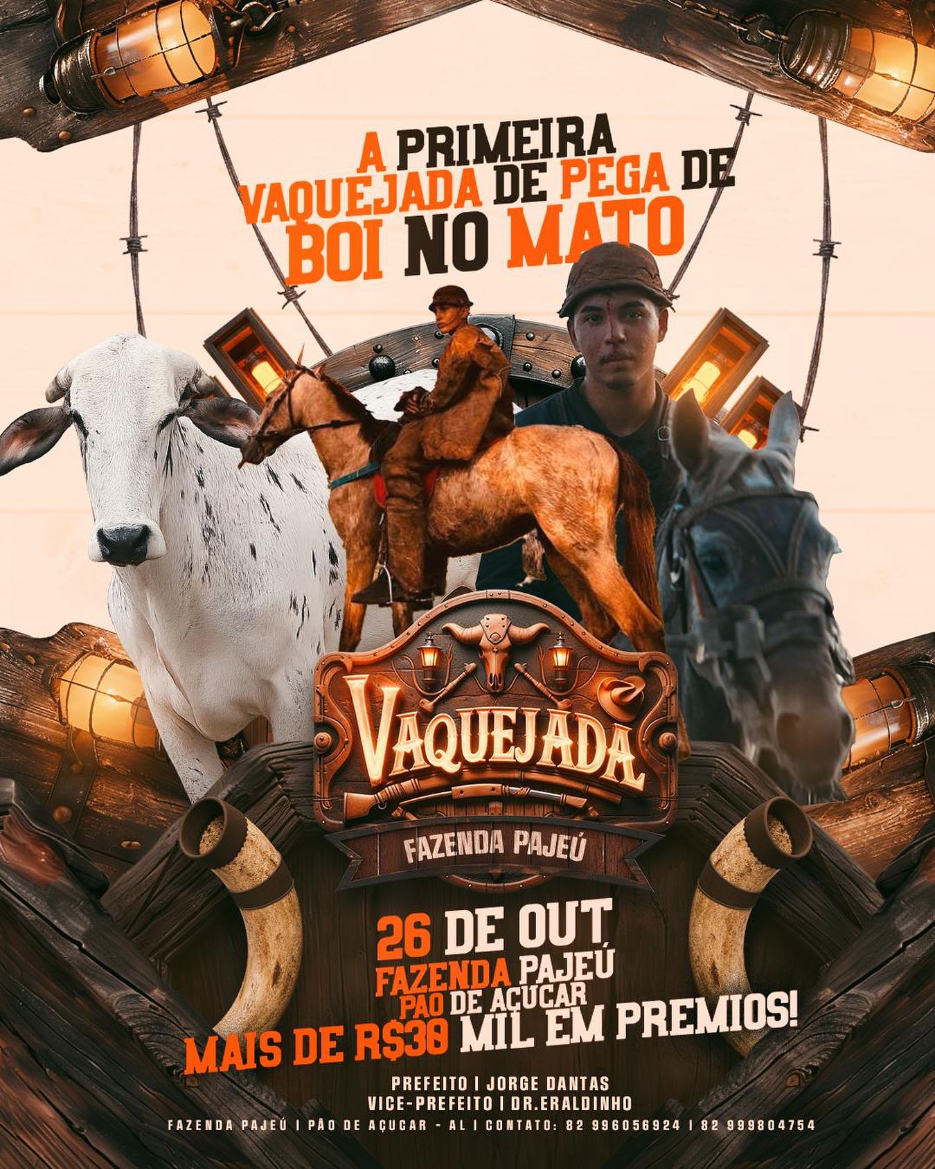 1ª Vaquejada De Pega De Boi No Mato da Fazenda Pajeú