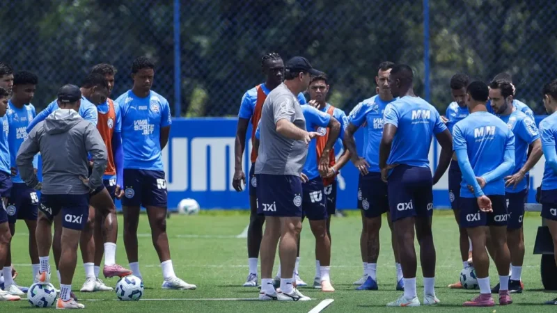 Bahia foca em finalização no penúltimo treinamento antes de duelo contra o Bragantino; veja como foi