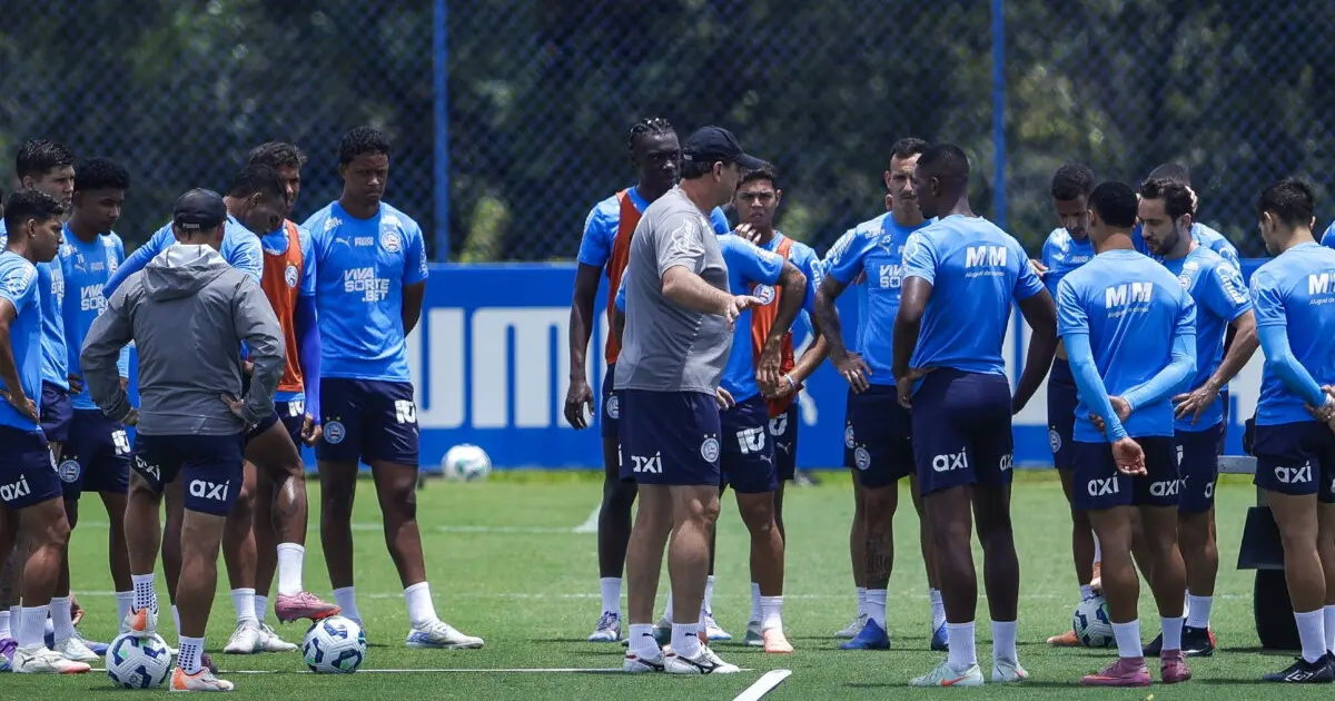 Bahia foca em finalização no penúltimo treinamento antes de duelo contra o Bragantino; veja como foi