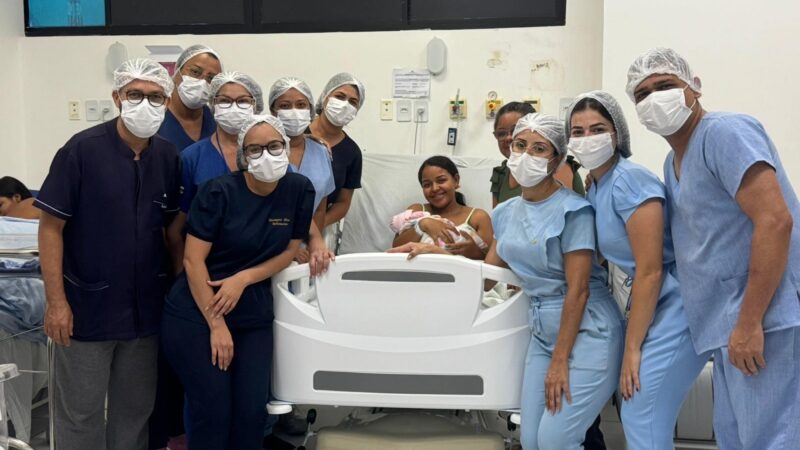 Primeiro bebê nascido em 2026 na rede pública estadual é menina