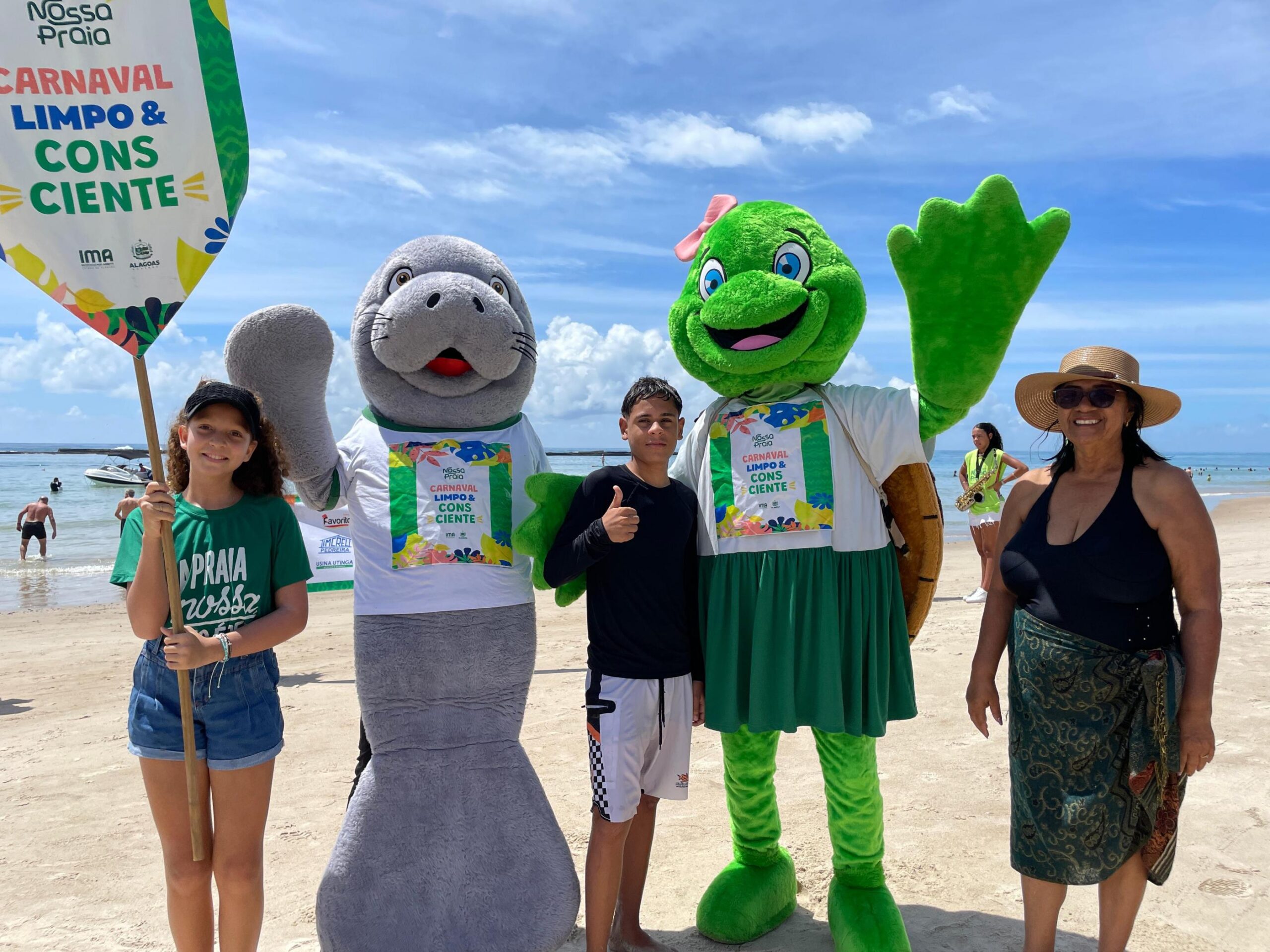 IMA/AL promove Carnaval Limpo e Consciente em Marechal Deodoro e Barra de São Miguel